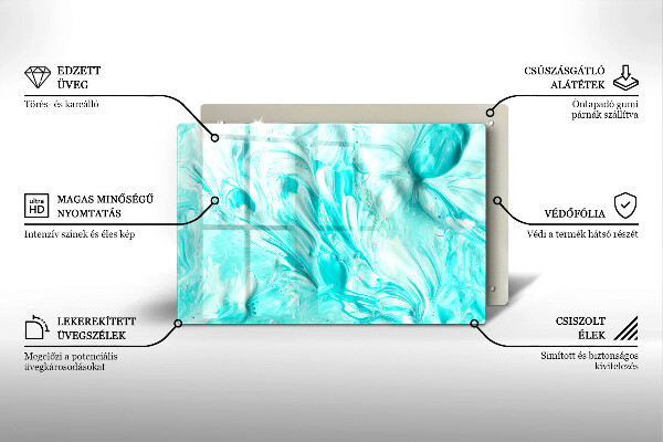 Tagliere in vetro Pitture astratte