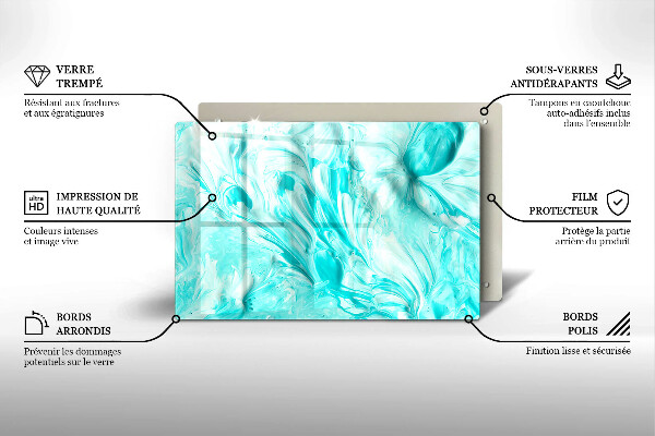 Tagliere in vetro Pitture astratte