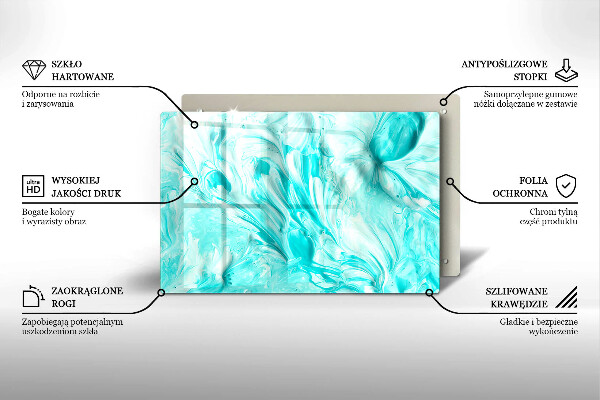 Tagliere in vetro Pitture astratte