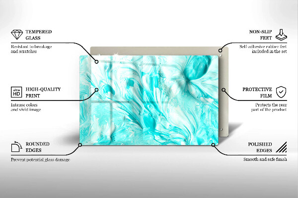 Tagliere in vetro Pitture astratte