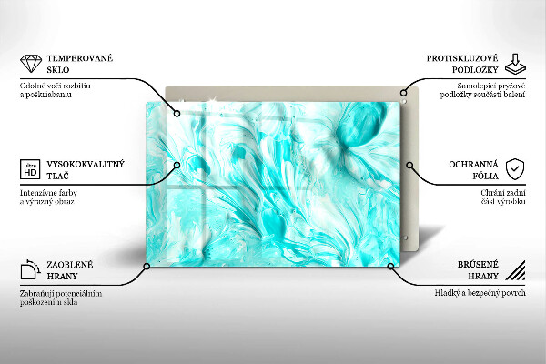Tagliere in vetro Pitture astratte