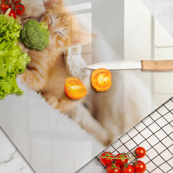 Tagliere in vetro temperato Animali cane e gatto