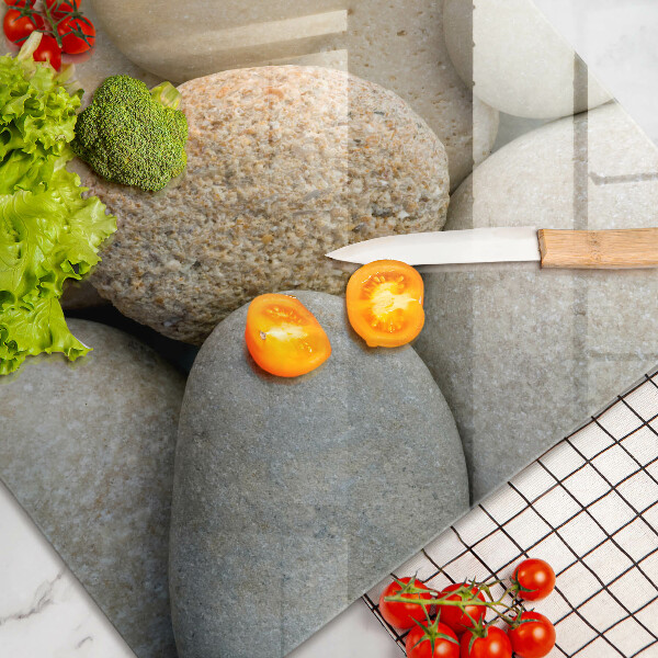 Tagliere in vetro temperato Modello di pietre ovali