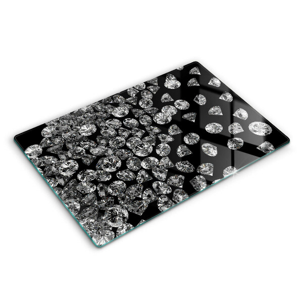 Tagliere in vetro temperato Diamanti diamanti