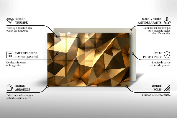 Tagliere in vetro temperato Sfondo di astrazione della struttura