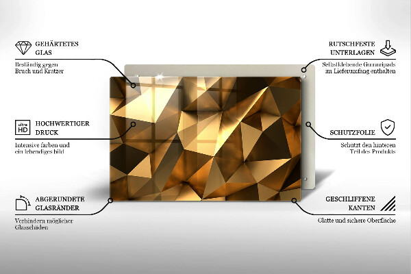Tagliere in vetro temperato Sfondo di astrazione della struttura