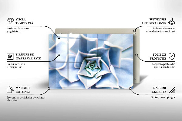 Tagliere in vetro temperato Pianta da fiore