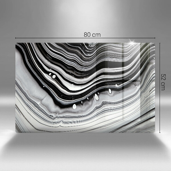 Tagliere in vetro temperato Astrazione dell'inchiostro