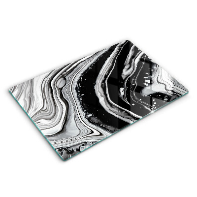 Tagliere in vetro temperato Astrazione dell'inchiostro