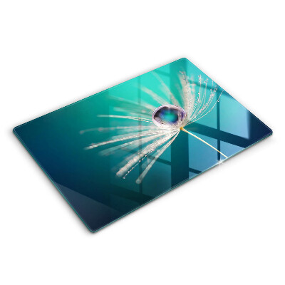 Tagliere in vetro Rugiada su un dente di leone