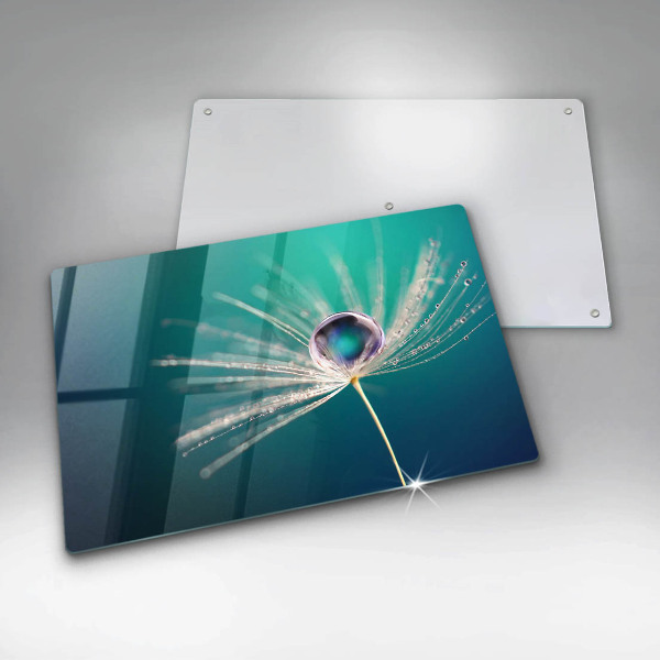 Tagliere in vetro Rugiada su un dente di leone