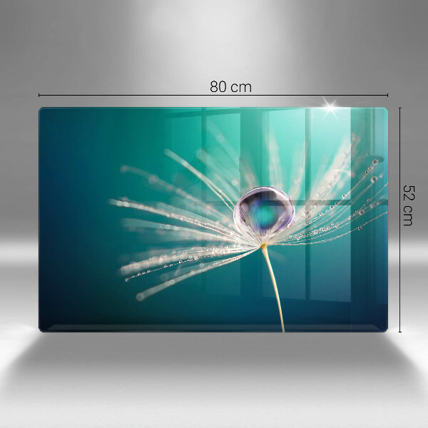 Tagliere in vetro Rugiada su un dente di leone