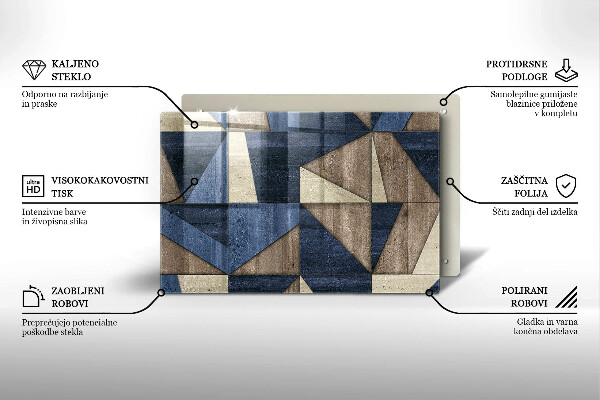 Tagliere in vetro Astrazione geometrica