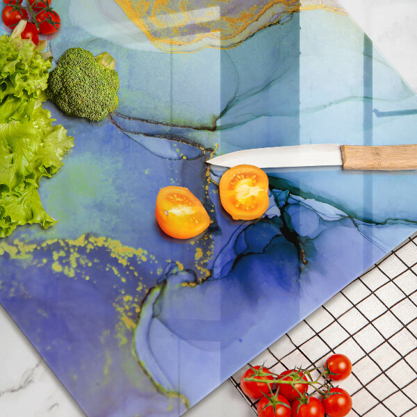 Tagliere in vetro Pietra d'oro incrinata