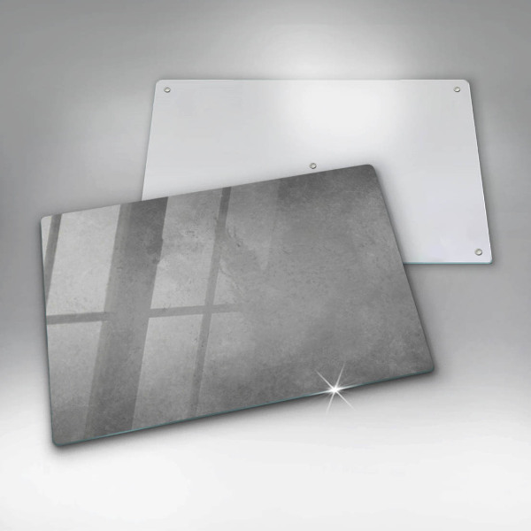 Tagliere in vetro temperato Fondo di struttura concreta