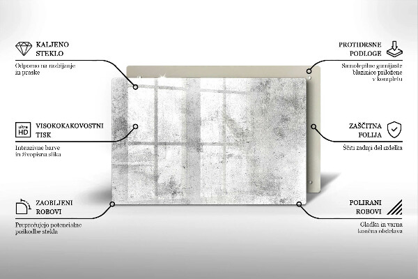 Tagliere in vetro Struttura concreta