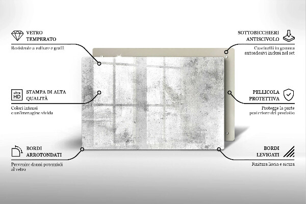 Tagliere in vetro Struttura concreta
