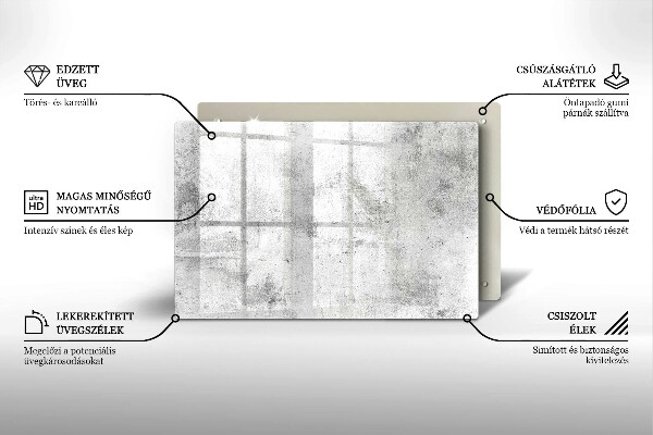Tagliere in vetro Struttura concreta