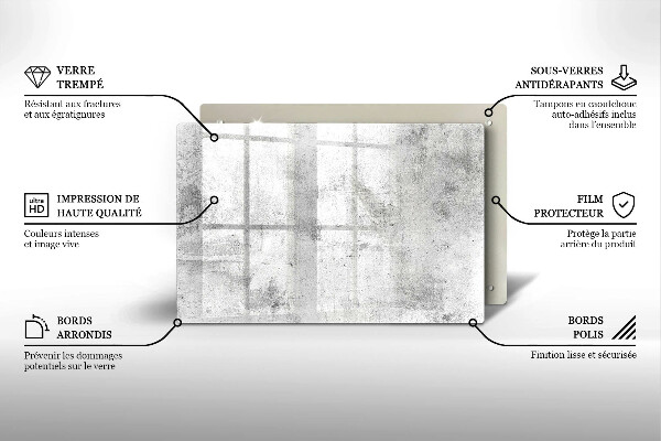 Tagliere in vetro Struttura concreta