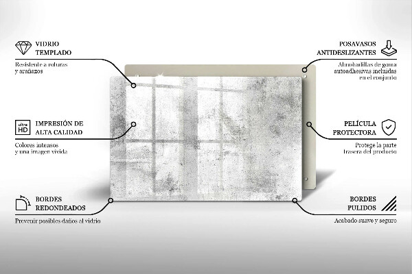 Tagliere in vetro Struttura concreta