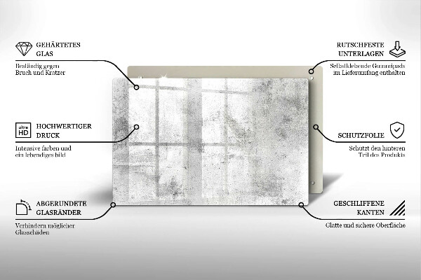 Tagliere in vetro Struttura concreta