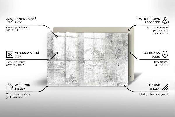 Tagliere in vetro Struttura concreta