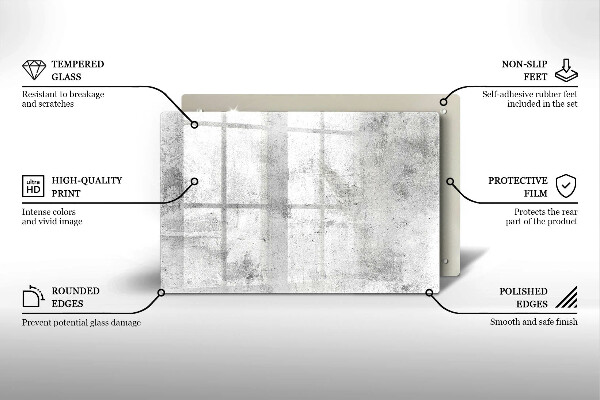 Tagliere in vetro Struttura concreta