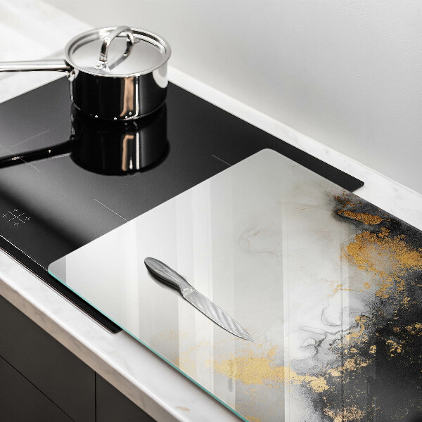 Tagliere in vetro Astrazione con l'oro