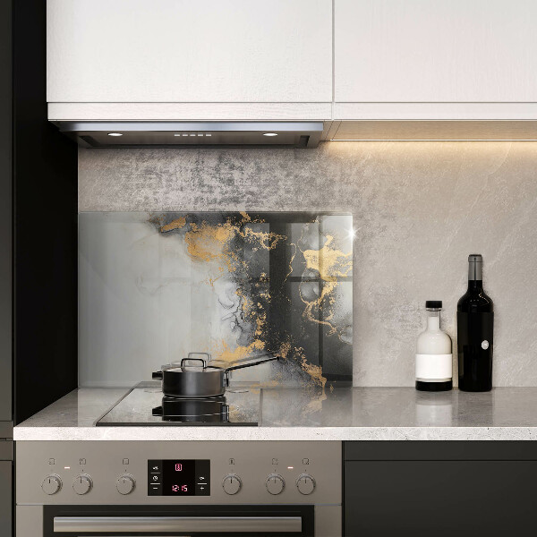 Tagliere in vetro Astrazione con l'oro