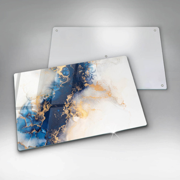 Tagliere in vetro Astrazione con il blu