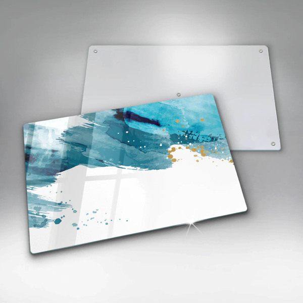 Tagliere in vetro Macchie blu