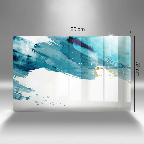 Tagliere in vetro Macchie blu