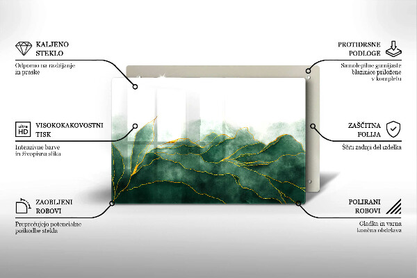 Tagliere in vetro temperato Natura astratta