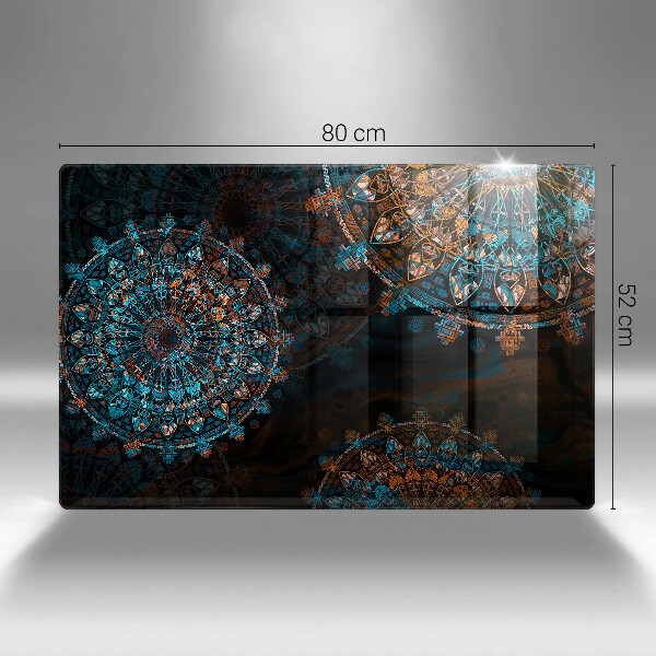 Tagliere in vetro temperato Ruote vintage boho