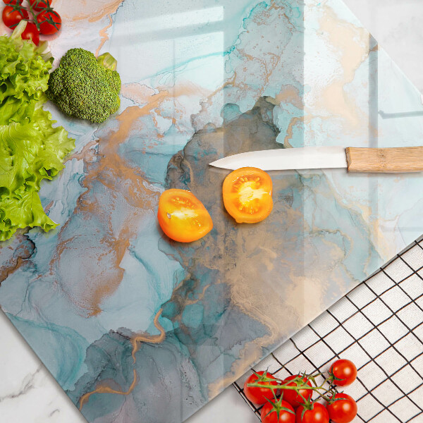 Tagliere in vetro temperato Astrazione del marmo