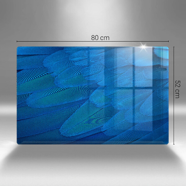 Tagliere in vetro temperato Piume di uccelli