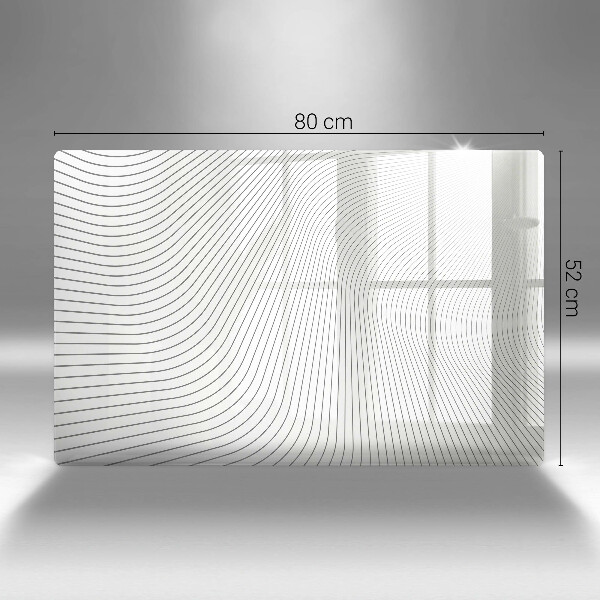 Tagliere in vetro temperato Modello di linee moderne