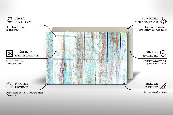 Tagliere in vetro temperato Vecchie tavole d'epoca