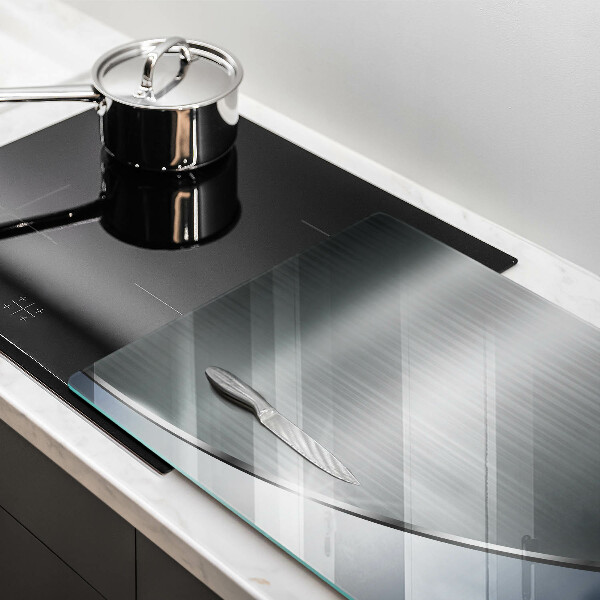 Tagliere in vetro temperato Modello di astrazione in metallo