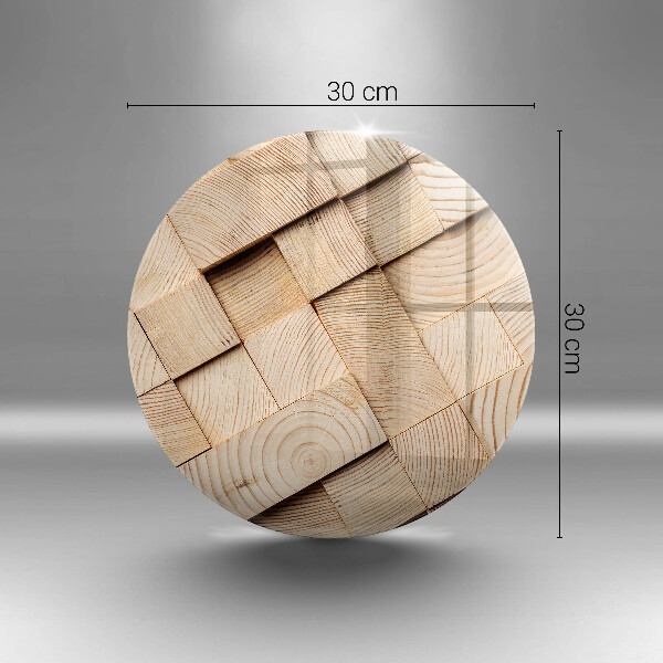 Tagliere in vetro Quadrati di legno