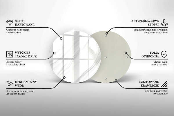 Tagliere in vetro Marmo delicato