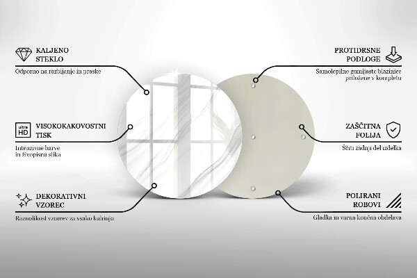 Tagliere in vetro Marmo delicato