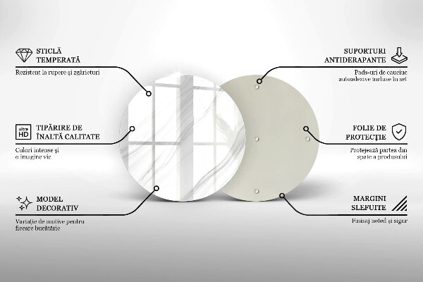 Tagliere in vetro Marmo delicato