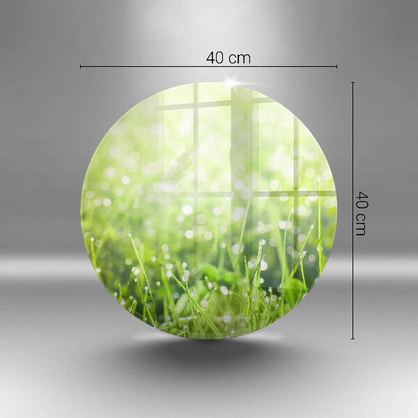 Tagliere in vetro Natura: erba e rugiada