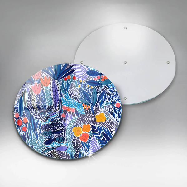 Tagliere in vetro Prato dipinto