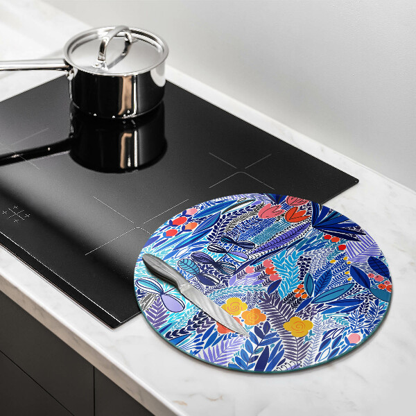 Tagliere in vetro Prato dipinto