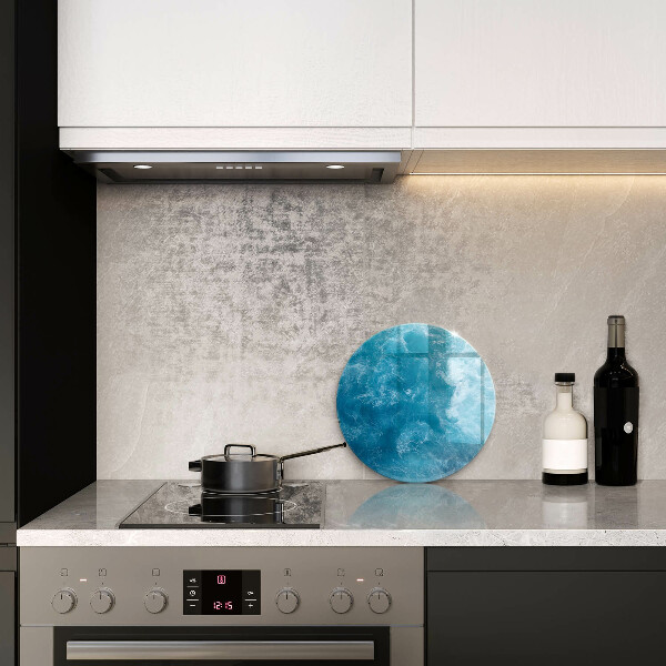 Tagliere in vetro Acqua blu