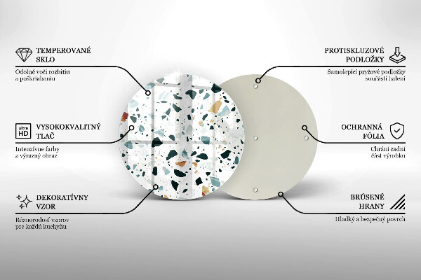 Tagliere in vetro temperato Gres chiaro