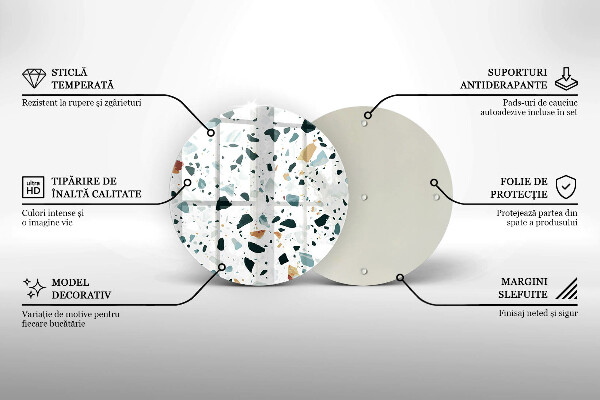 Tagliere in vetro temperato Gres chiaro