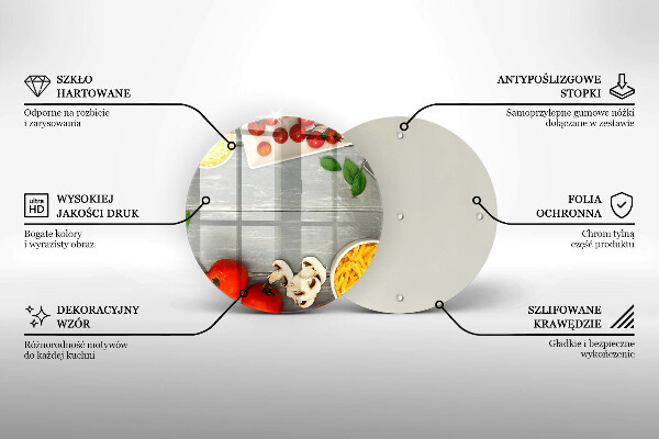 Tagliere in vetro Cibo da cucina